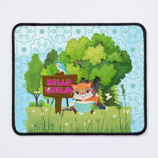 Item preview, Hello World: Whimsical Reading, Fox and Bird (bkg) designed and sold by Staibshine.