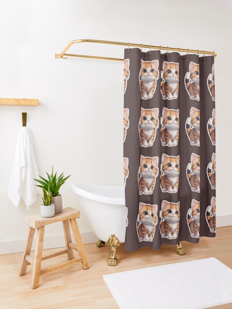 Discover Cat | Shower Curtain