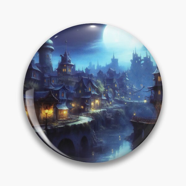 Item preview, Fantasy Gnome town designed and sold by Red Witch Art.