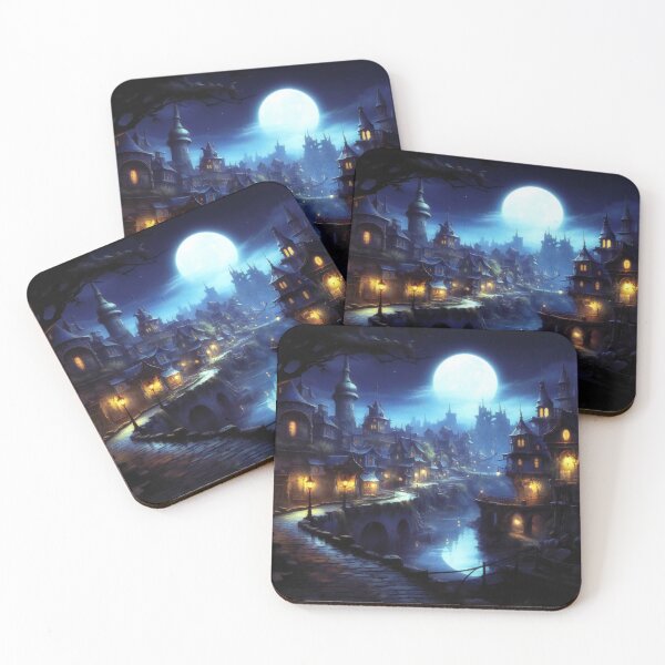 Item preview, Fantasy Gnome town designed and sold by Red Witch Art.
