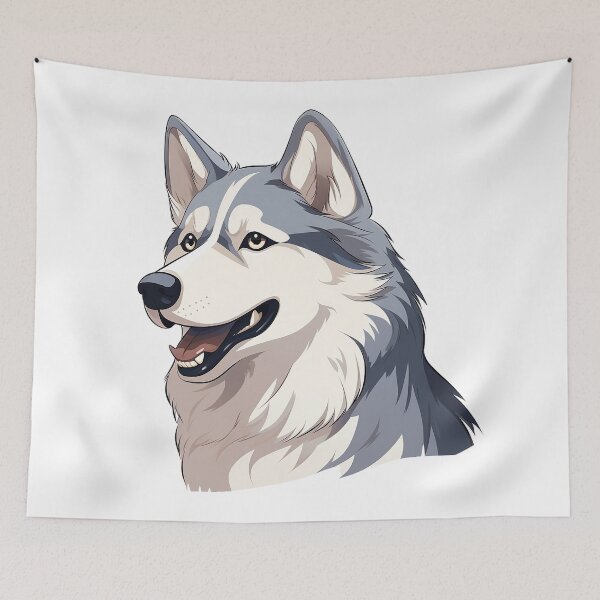 Item preview, Discover 'Aurora': Mystical Husky with a touch of Floof designed and sold by Christian Weiss.