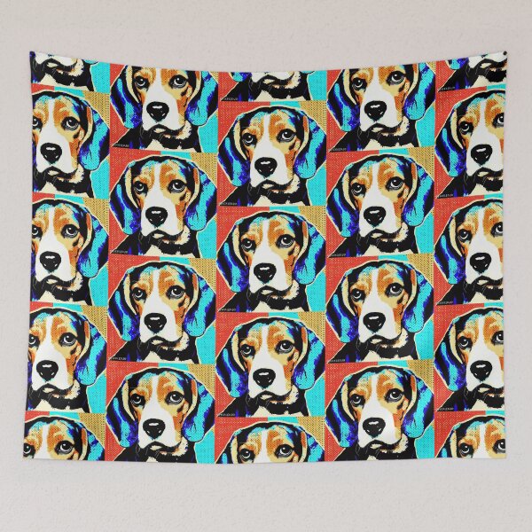 Item preview, Beagle Dog Pop Art designed and sold by FunnehGacha.