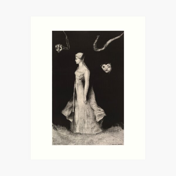 Item preview, Haunting by Odilon Redon, 1893 designed and sold by Vintage Wall Art.