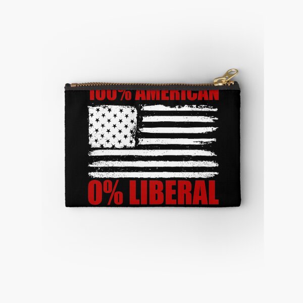 Artikelvorschau, 100% American 0% Liberal USA Flag Patriotic 0% Liberal Gear entworfen und verkauft von DynamicDesign.