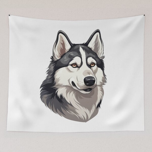 Item preview, Introducing 'Milo': Playful Husky Embracing Joy designed and sold by Christian Weiss.