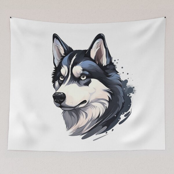 Item preview, Discover 'Zara': Elegant Husky Showcasing Beauty designed and sold by Christian Weiss.