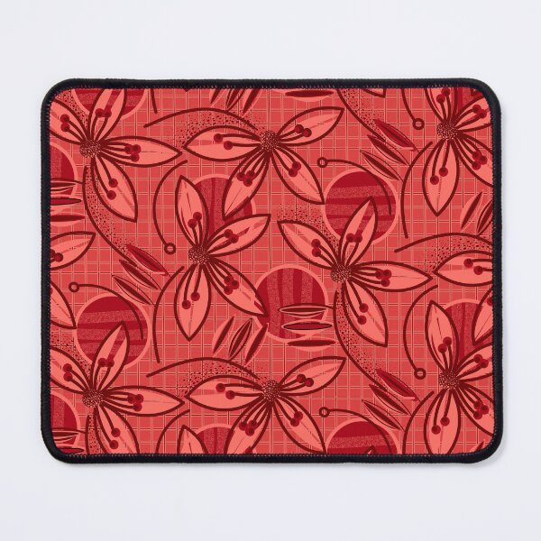 Item preview, Geometric Botanical in Red designed and sold by TanglePatch.