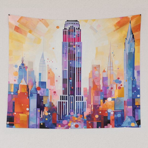 Item preview, Empire State Building Abstract Art - New York designed and sold by ArsUrbis.