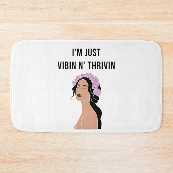Item preview, Vibin n' Thrivin Inspirational Woman Illustration  designed and sold by WomenLevelUp.