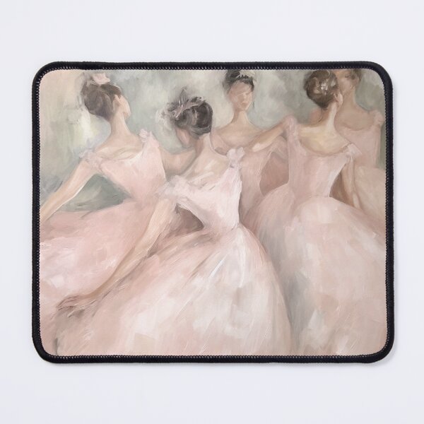Item preview, Coquette aesthetic vintage painting of ballet dancers designed and sold by Coquette Art.
