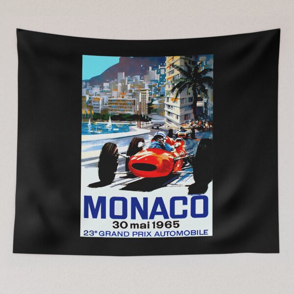 Item preview, MONACO GRAND PRIX; Vintage Auto Racing Print  	 designed and sold by plmlyeptzu86.