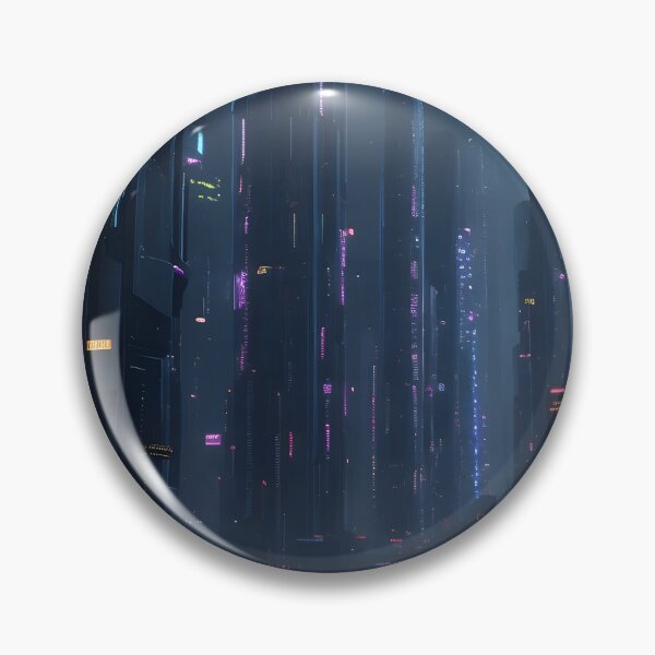Item preview, Cyberpunk Cityscape Futuristic Nighttime  designed and sold by MoxieVibe.
