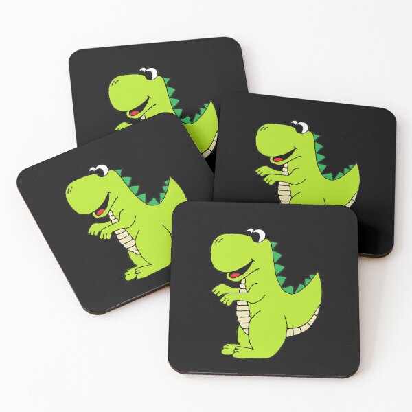 Item preview, Cute Green Cartoon Dinosaur designed and sold by WiccaFairy.