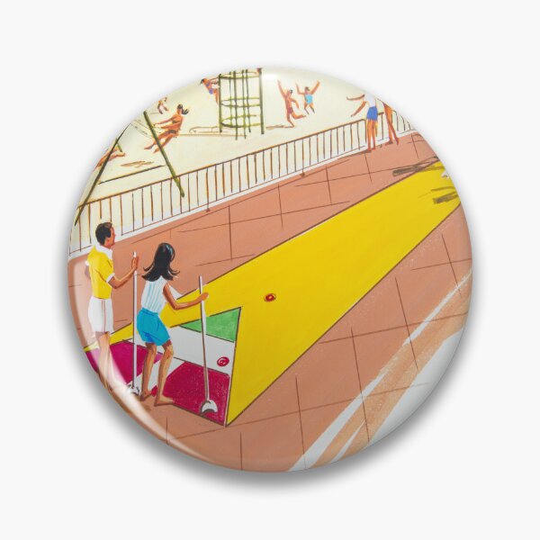 Item preview, Original Shuffleboard Artwork for a motel pre opening brochure - 1960 Wildwood New Jersey designed and sold by aladdincolor.