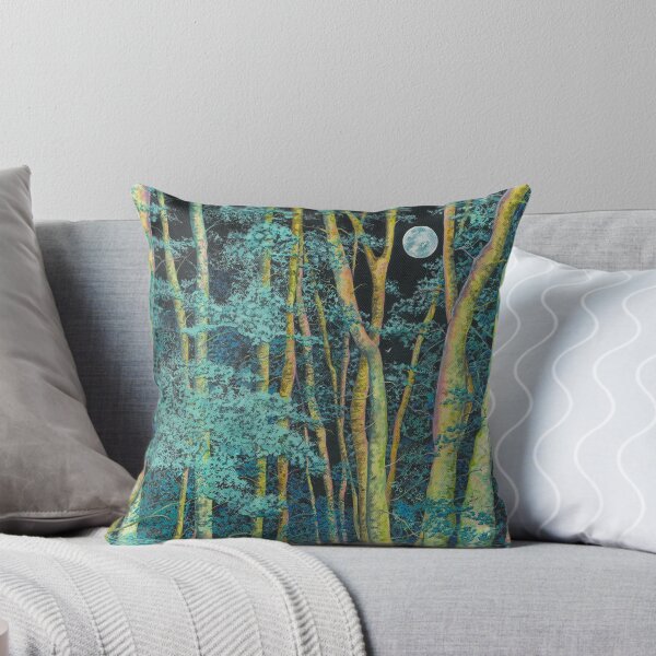 Item preview, Moonlight Forest (acrylic on canvas) designed and sold by Painting By Nature.