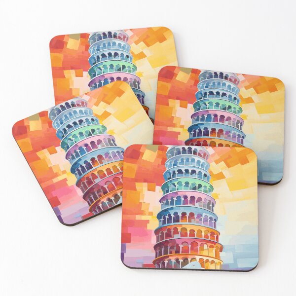 Item preview, Leaning Tower of Pisa Abstract Art - Italy designed and sold by ArsUrbis.