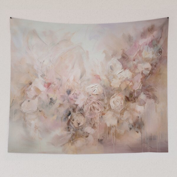 Item preview, Coquette aesthetic vintage painting of pink bouquet of flowers designed and sold by Coquette Art.