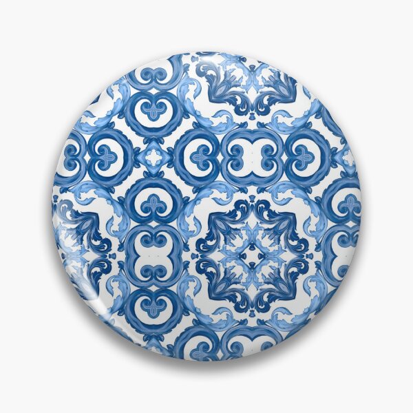 Item preview, Summer,blue tiles,mosaic,Sicilian style, pattern  designed and sold by MariaMarinova.