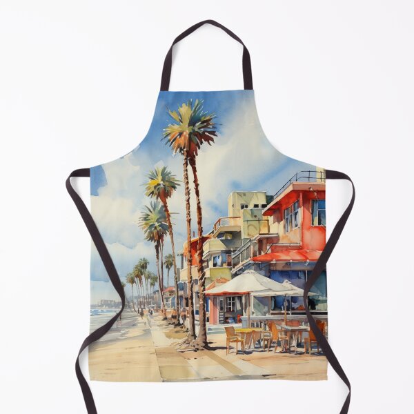 Item preview, A Watercolor Design of the Mission Beach in San Diego - California - US designed and sold by Sketch-Shack.