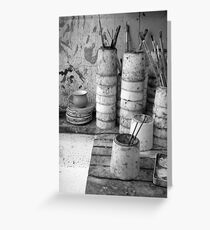 Black and White Paint Explosion Greeting Card