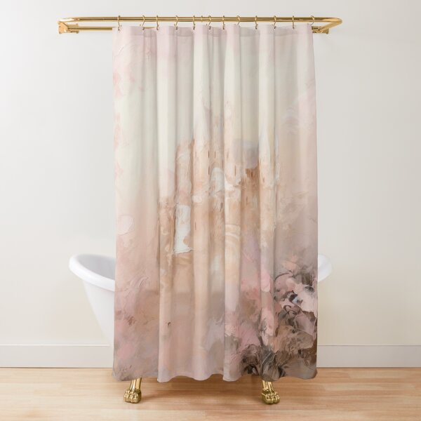 Coquette Boho Shower Curtain, Coquette Aesthetic Cottagecore