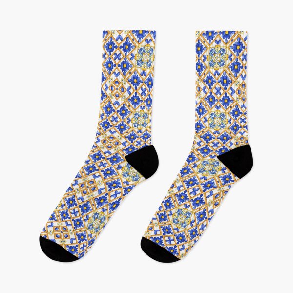 Item preview, Summer,blue tiles,mosaic,Sicilian style, pattern  designed and sold by MariaMarinova.