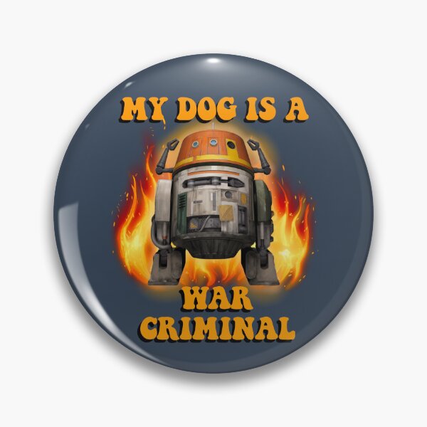 Item preview, My Dog Is A War Criminal Chopper designed and sold by superraddd.