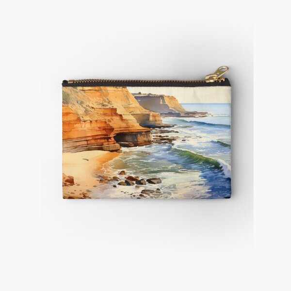 Item preview, A Watercolor Design of the Sunset Cliffs in San Diego - California - US designed and sold by Sketch-Shack.