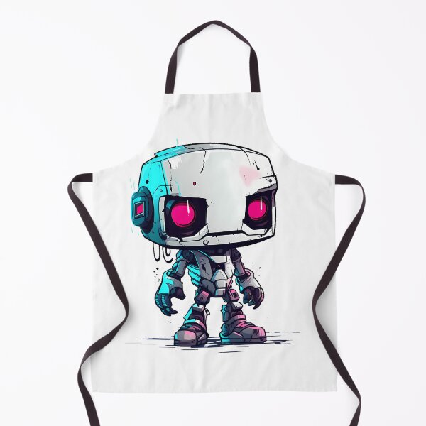 Item preview, Cyberpunk Robot – Cute Retro Futurist Companion designed and sold by SchorlCraft.
