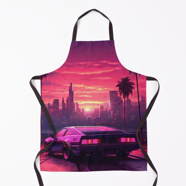 Item preview, Synthwave Cyberpunk Skyline: estética de microondas de los 80 designed and sold by AeonAcademy.
