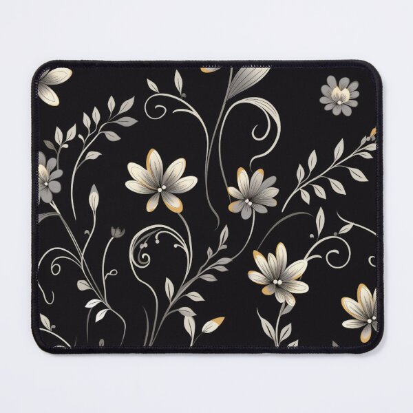 Item preview, Black and White Floral designed and sold by Diana Sénèque.