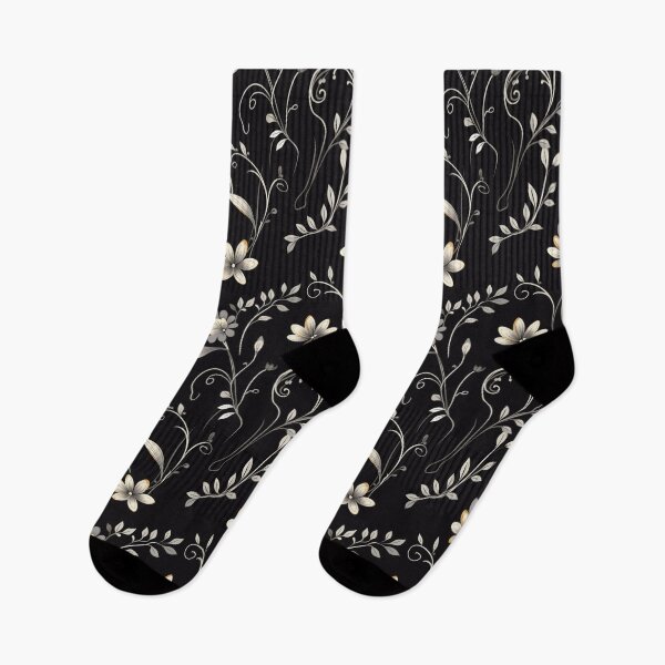 Item preview, Black and White Floral designed and sold by Diana Sénèque.