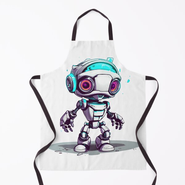Item preview, Cyberpunk Robot – Cute Retro Futurist Companion designed and sold by SchorlCraft.