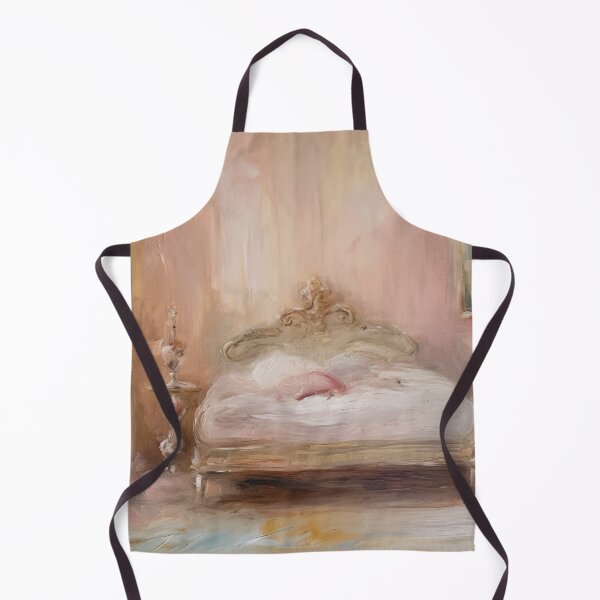Item preview, Coquette aesthetic vintage painting of pink bedroom designed and sold by Coquette Art.