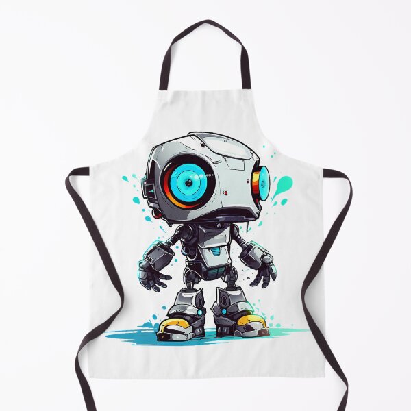 Item preview, Cyberpunk Robot – Cute Retro Futurist Companion designed and sold by SchorlCraft.