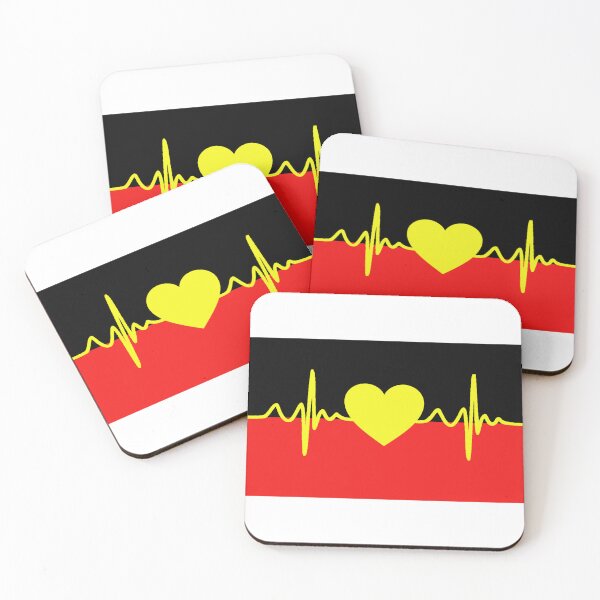 Item preview, Aboriginal Heartbeat Flag designed and sold by HappyArts90.