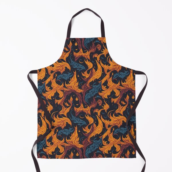 Item preview, Colorful Fire Seamless patterns designed and sold by RocketArtInd.