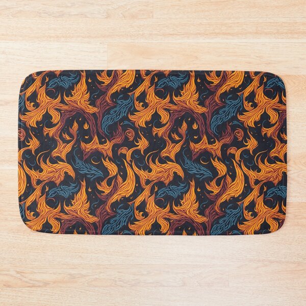 Item preview, Colorful Fire Seamless patterns designed and sold by RocketArtInd.
