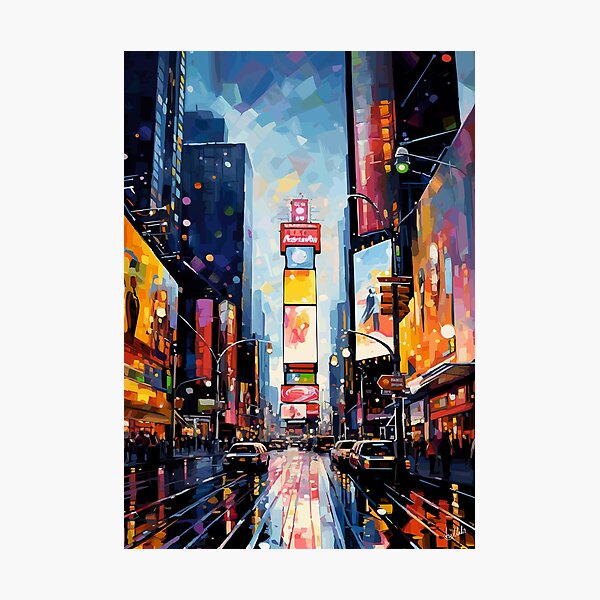 Item preview, Time Square in New York Abstract Art - United States designed and sold by ArsUrbis.