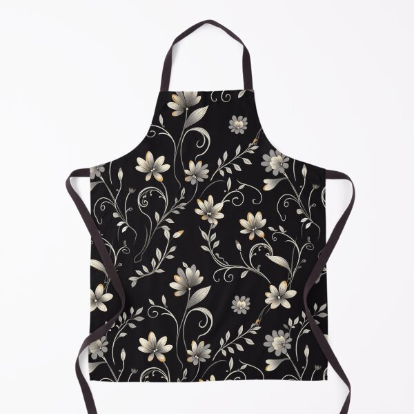 Item preview, Black and White Floral designed and sold by Diana Sénèque.