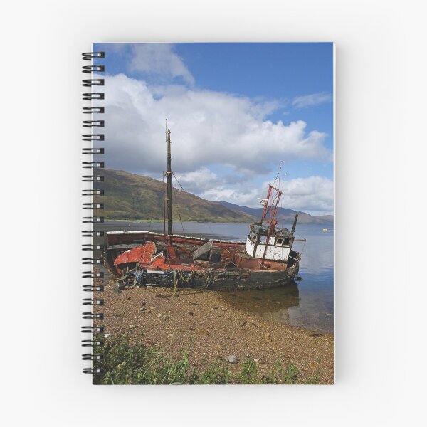 Item preview, Abondened Boat in Coran, on shore of Loch Eil designed and sold by ElliottDay.