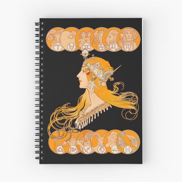 Item preview, HD. Zodiac, by Alphonse Mucha (zodiac signs version) HIGH DEFINITION designed and sold by MINDTHECHERRY.