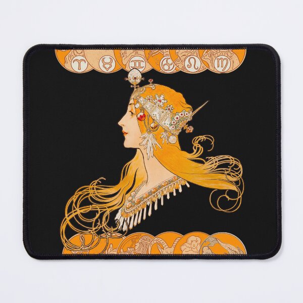 Item preview, HD. Zodiac, by Alphonse Mucha (zodiac signs version) HIGH DEFINITION designed and sold by MINDTHECHERRY.