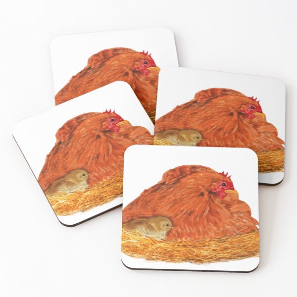 Item preview, Hen and chick on nest designed and sold by Aithlin123.