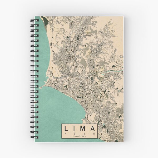 Item preview, Lima City Map of Peru - Vintage designed and sold by deMAP.
