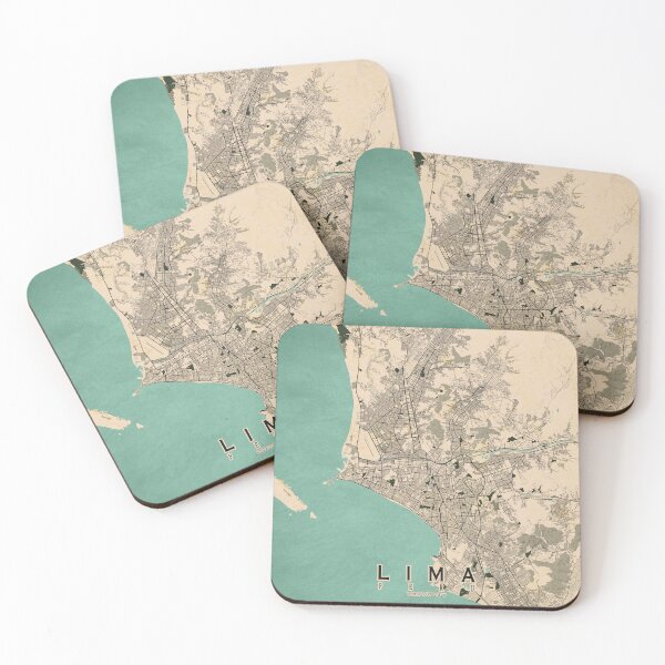 Item preview, Lima City Map of Peru - Vintage designed and sold by deMAP.