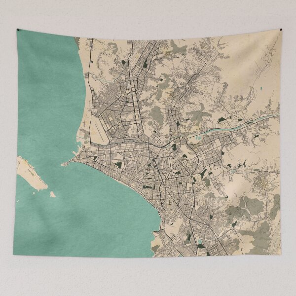 Item preview, Lima City Map of Peru - Vintage designed and sold by deMAP.
