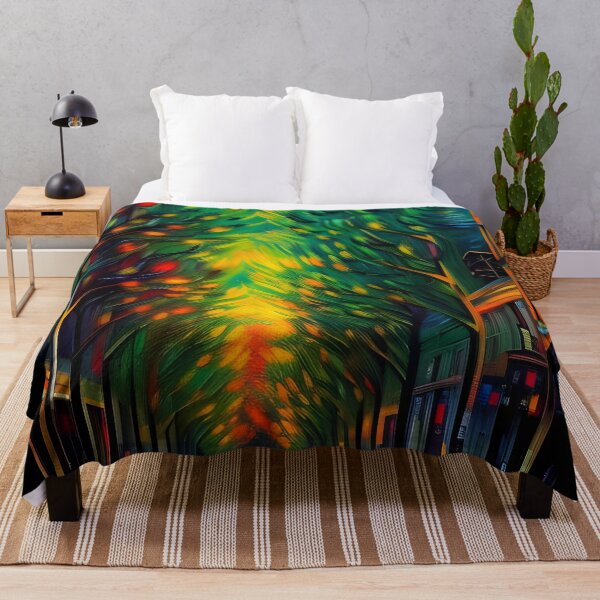 Item preview, Colourful Street, impasto, Ai Generated Art designed and sold by ACC .