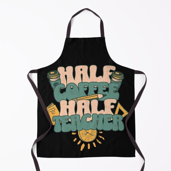 Item preview, Half Coffee Half Teacher | Funny Teacher | Love Coffee | Coffee Teacher | Cute Teacher designed and sold by ShoniwDesigns.