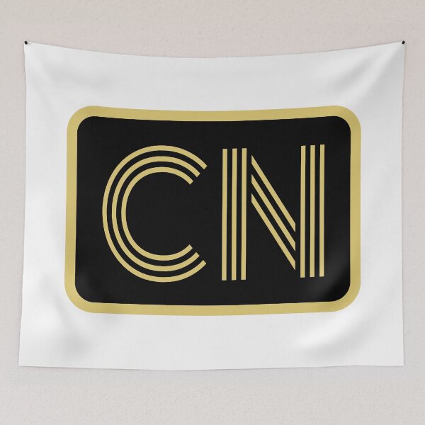 Item preview, CN Initials Gold Geometric Letters designed and sold by Jeallan Designs.